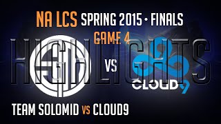 TSM vs C9 Game 4 HIGHLIGHTS Grand Final - S5 NA LCS Spring 2015 Playoffs - Team Solomid vs Cloud 9