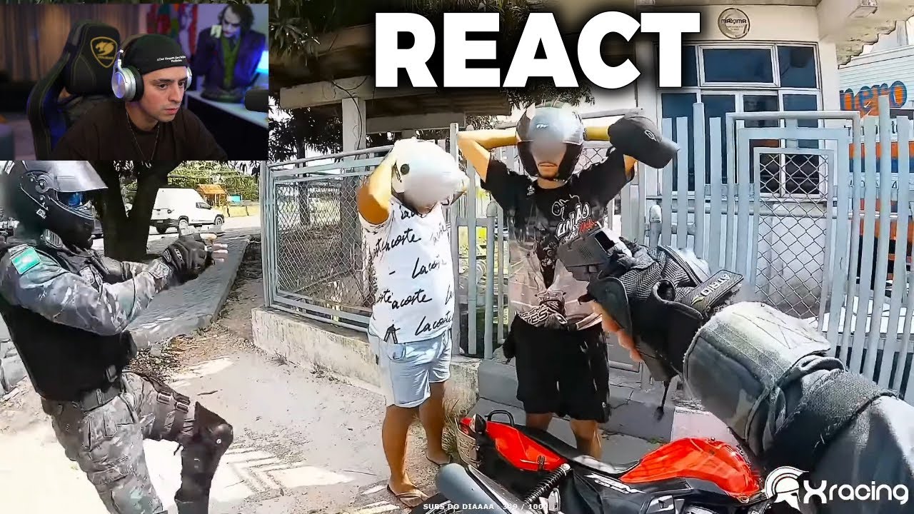 CORINGA REAGINDO A:  ENQUADROS DE MOTOS