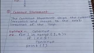 Break, Continue and Pass statement used in Python  Information