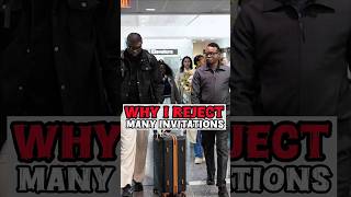 Apostle Arome osayi:👉 Why I reject many invitations