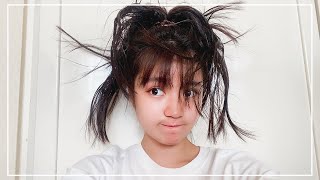 髪の毛をヘアスプレーでガチガチに固めてみた結果ww