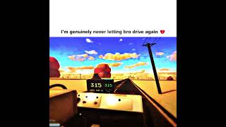 never letting bro drive again #roblox #edits #memes