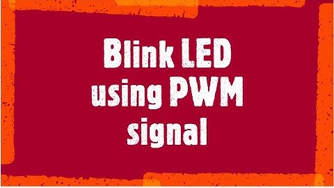 arduino2 LEDBLINK using PWM signal