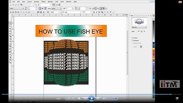 Fish Eye Lens Effects in Coreldraw | using Lense effects in coreldraw
