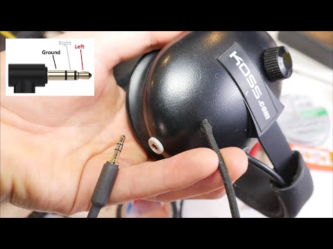 How To Repair Koss Headphones - Removable Cable Mod