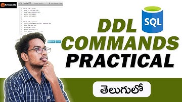 DDL in Telugu | Data Definition Language Commands in Telugu | SQL in Telugu