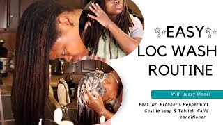 LOC WASH | Washing locs without retwisting | SUPER EASY