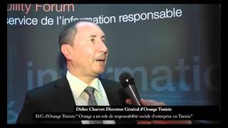 D.g Dorange Tunisie Orange A Un Role De Responsabilité Sociale Dentreprise En Tunisie