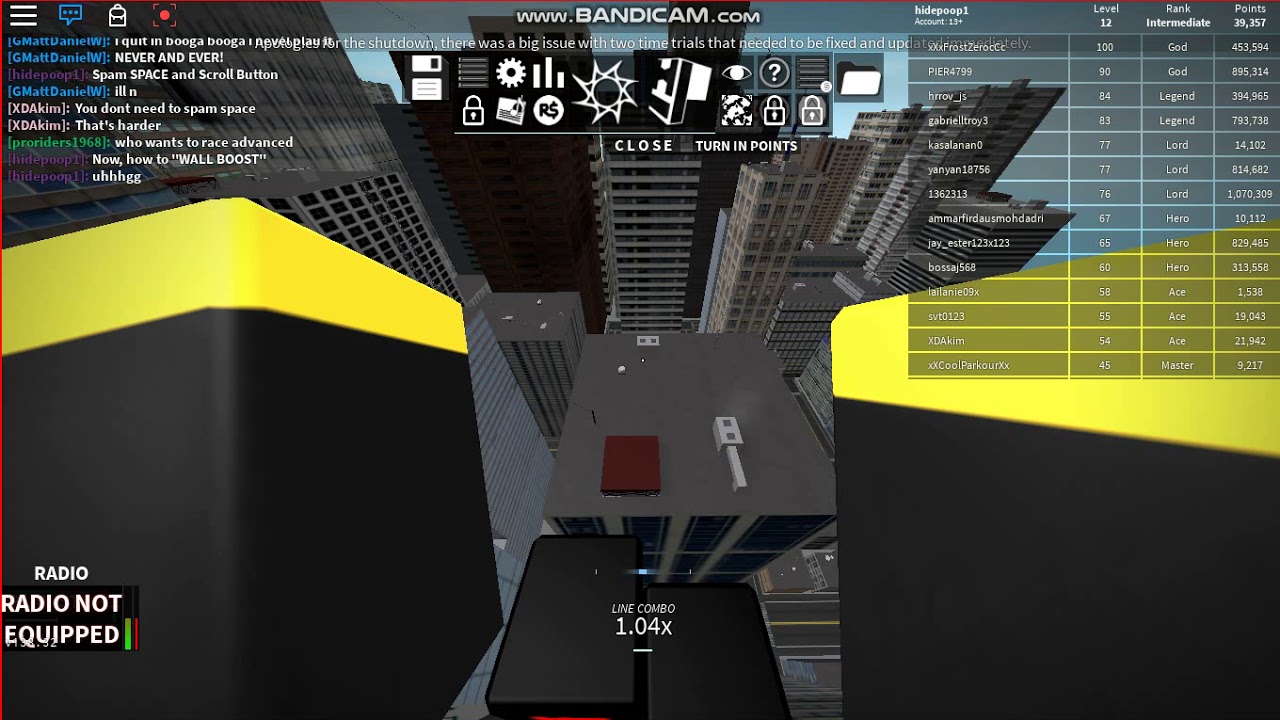 Roblox Parkour How To Wall Jump