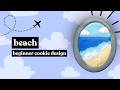 Beach Cookie Decorating Tutorial | Plane Window Cookies