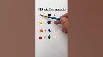 Phối màu theo comment !!! Khi các màu pha với nhau #paintmixing #vetranh #hocve #painting