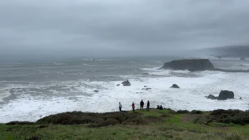 Press Democrat reader shares video of big waves at Goat Rock beach