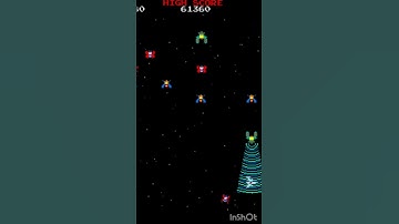 Galaga amazing shooting arcade game 80s #Shorts