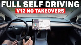 Tesla Full Self Driving V12 - First Confident Drive With NO Takeovers! (Tesla FSD Supervised)