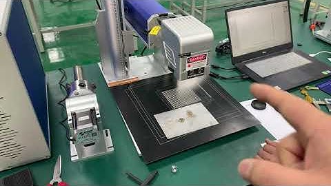 Commissioning fiber laser marking machine with CCD positioning and background display