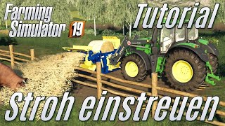 LS19: Tutorial: Strohballen einstreuen - für Einsteiger