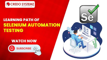 Learning Path of Selenium Automation Testing #selenium #testing #credosystemz #chennai #placement