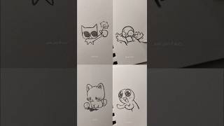 Cute Things to Draw When Bored #art #cute #drawing #cat #fyp