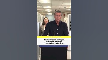 Gavin Newsom calls out Donald Trump
