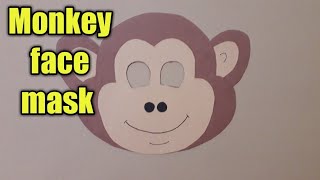 Monkey face mask How to make monkey face mask|™monkey mask #monkeymask