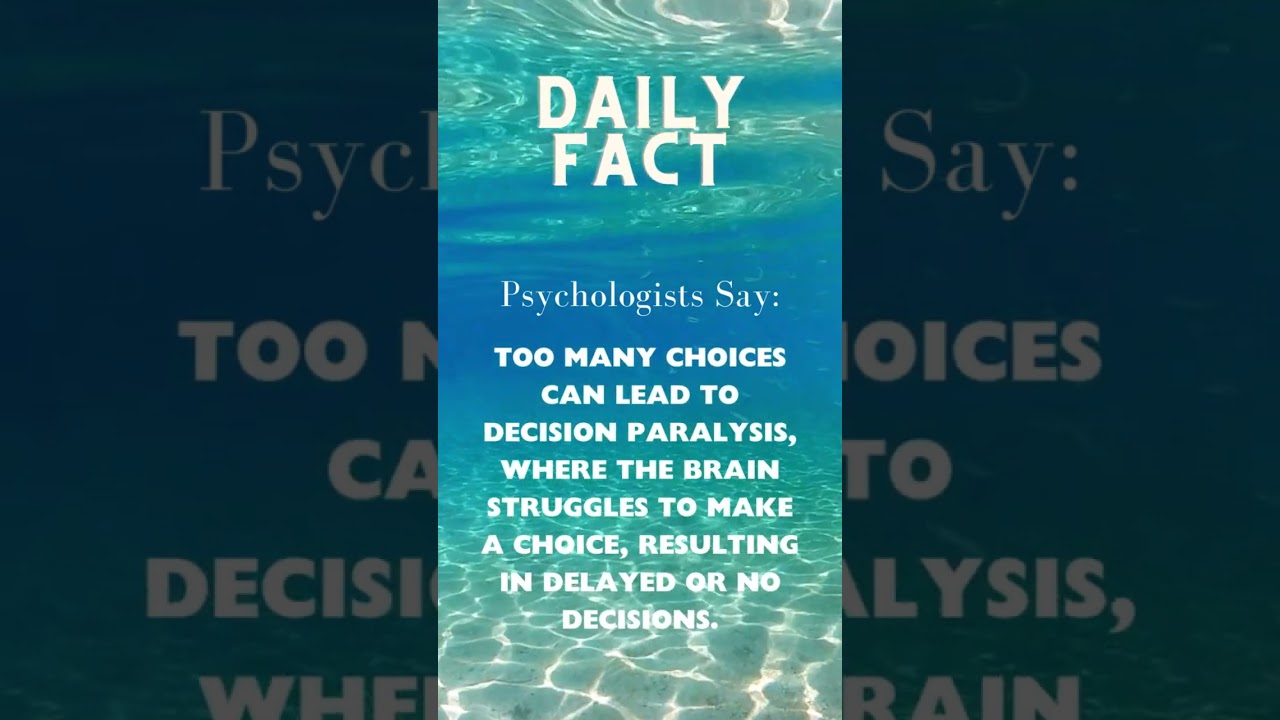 Decision Paralysis