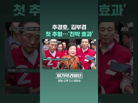 추경호, 김부겸 첫 추월…'친박 효과' #JTBC #Shorts
