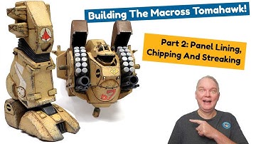 Building The Macross Tomahawk! Part 2: Panel Lining, Chipping And Streaking