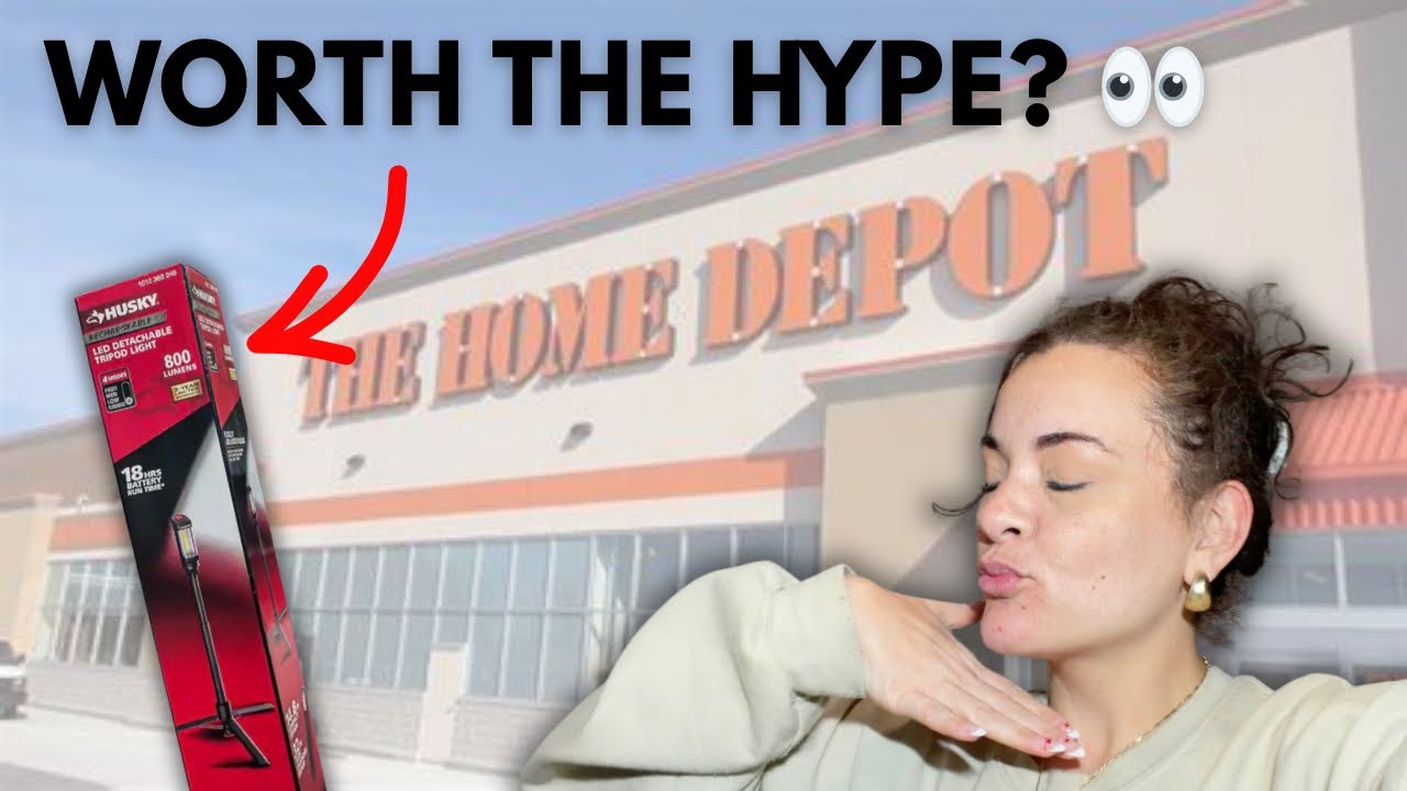 I Went to Home Depot for the Viral Tripod Light…