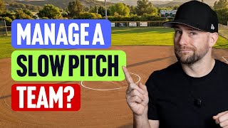 How to Prevent Conflicts Running a Slow Pitch Team