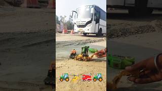 Mini Remote Control RC Small Tractor Jcb Power Machine Unboxing and Tracking Toy Video 🚜🚁🚙🛺