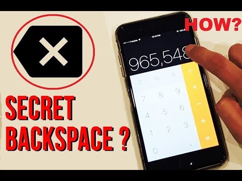 UNKNOWN FEATURE ABOUT IPHONE CALCULATOR'S BACKSPACE