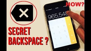 UNKNOWN FEATURE ABOUT IPHONE CALCULATOR'S BACKSPACE