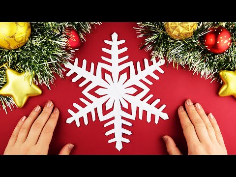 Bir Noel kağıt kar tanesi nasıl kolay ve basit hale getirilir. Yeni yıl el sanatları