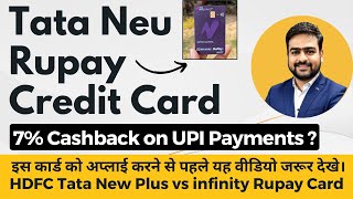 Tata Neu Rupay Credit Card | HDFC Tata Neu Credit Card Benefits | Tata Neu Plus vs Infinity Review