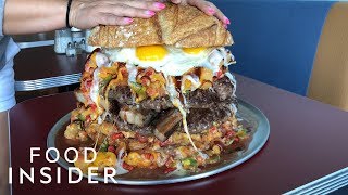 13-Pound Burger Loaded With Pork Belly And Cheetos