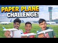 Paper Plane Challenge 🔥 कौन सबसे दूर उड़ाएगा? Funny Challenge Video | Real Airplane Style @CRACKER X