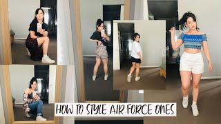 HOW TO STYLE NIKE AIR FORCE ONE SNEAKERS/5 OUTFITS