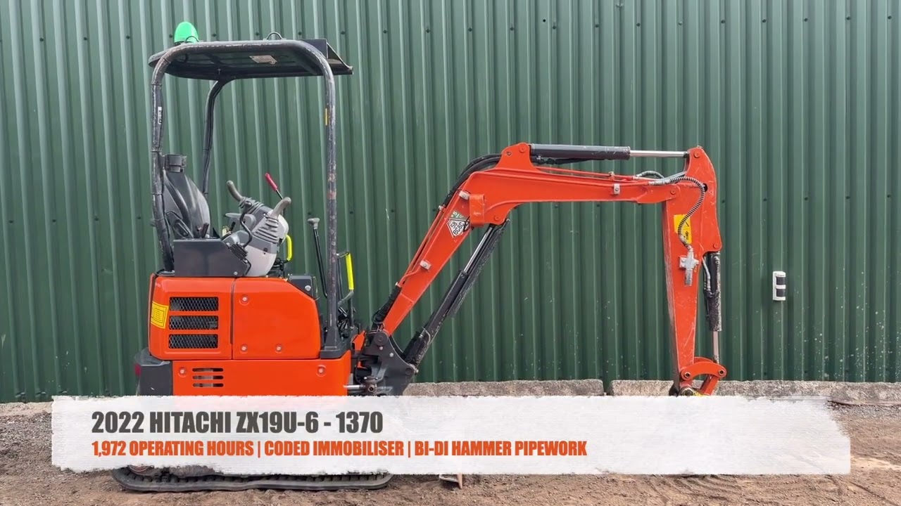 2022 HITACHI ZX19U 6 1370 - YouTube