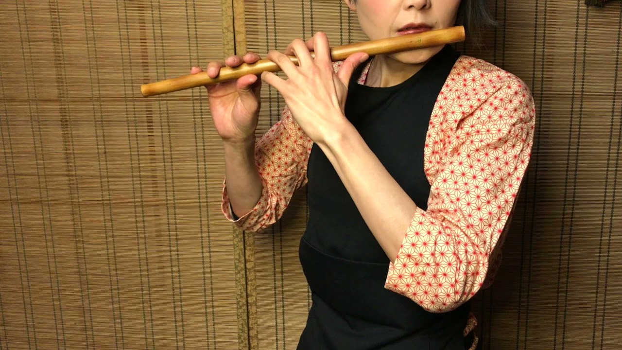 7【篠笛】さくらさくら七本調子B管【演奏してみた】 - YouTube