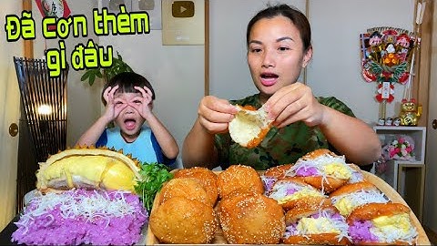 Rớt nước miếng với mâm xôi lá cẩm sầu riêng dừa sợi nhồi bánh tiêu đậm đà tình quê #1016