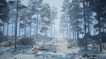 Snowy Forest Unreal Engine 5