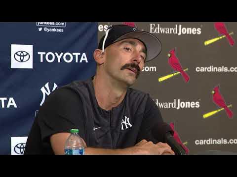 Matt Carpenter talks about returning to St. Louis with Yankees