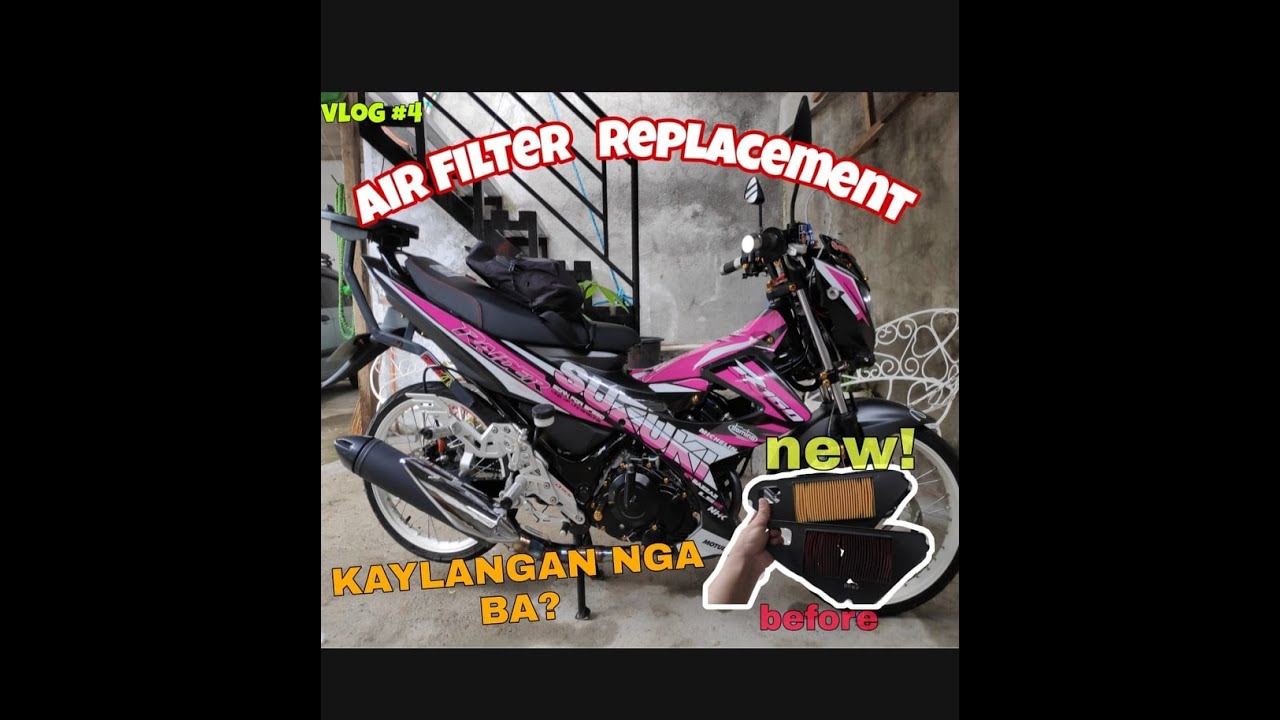 Replacing Air Filter Raider 150 (carb) motor maintenace basic steps tipid works YouTube