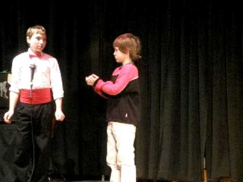 Deadpan 8 yr old boy assistant to Eli the Magician