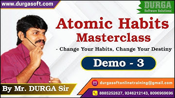 Atomic Habits Masterclass - Change Your Habits, Change Your Destiny tutorials || by Mr. DURGA Sir