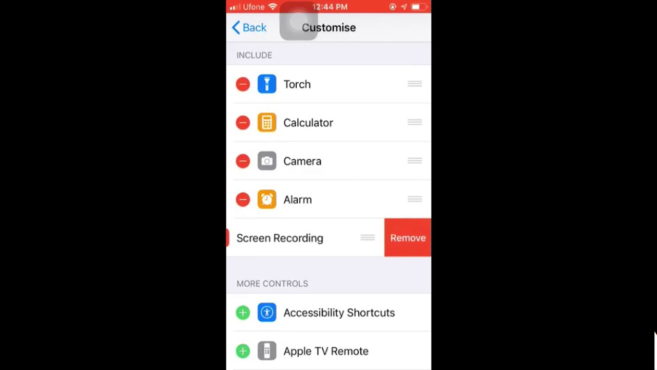 how to add screen record on iphone