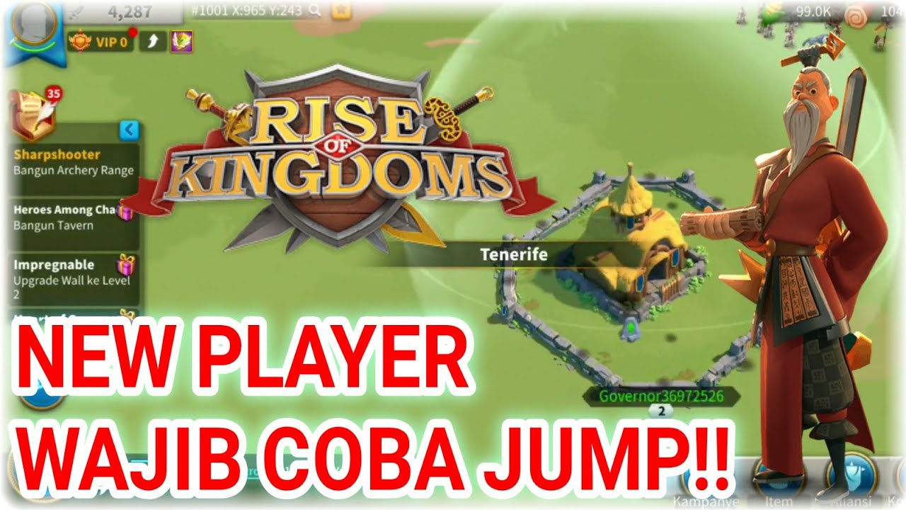 Cara Bikin Akun JUMP buat New Player Rise of Kingdom - YouTube