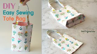 DIY Easy Sewing Tote Bag | Making a folding handbag