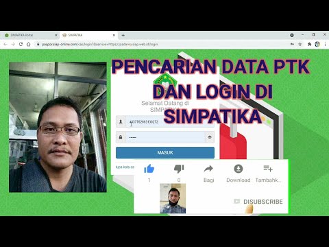 CARA PENCARIAN DATA PTK & LOGIN DI SIMPATIKA KEMENAG