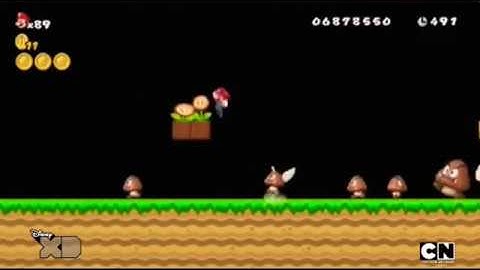 NSMB Wii Custom level by a 7 years old kid